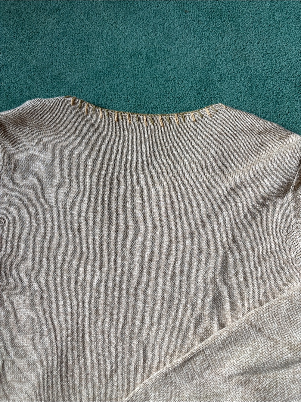 Embroidered silk cotton cottagecore folk Women's Cardigan knit Sweater Large P - Picture 9 of 11